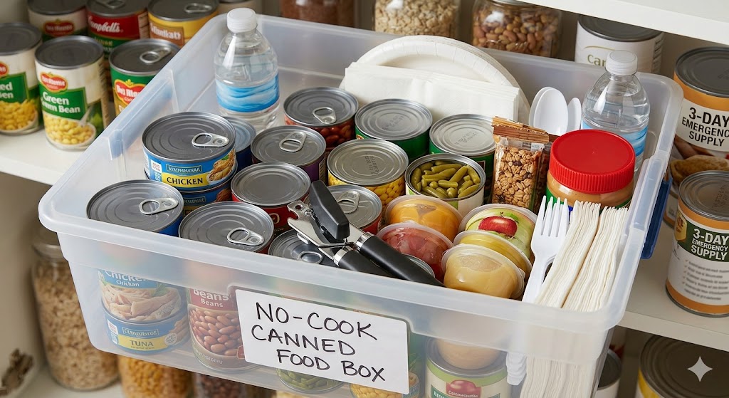 How to Build a No-Cook Canned Food Box for Power Outages